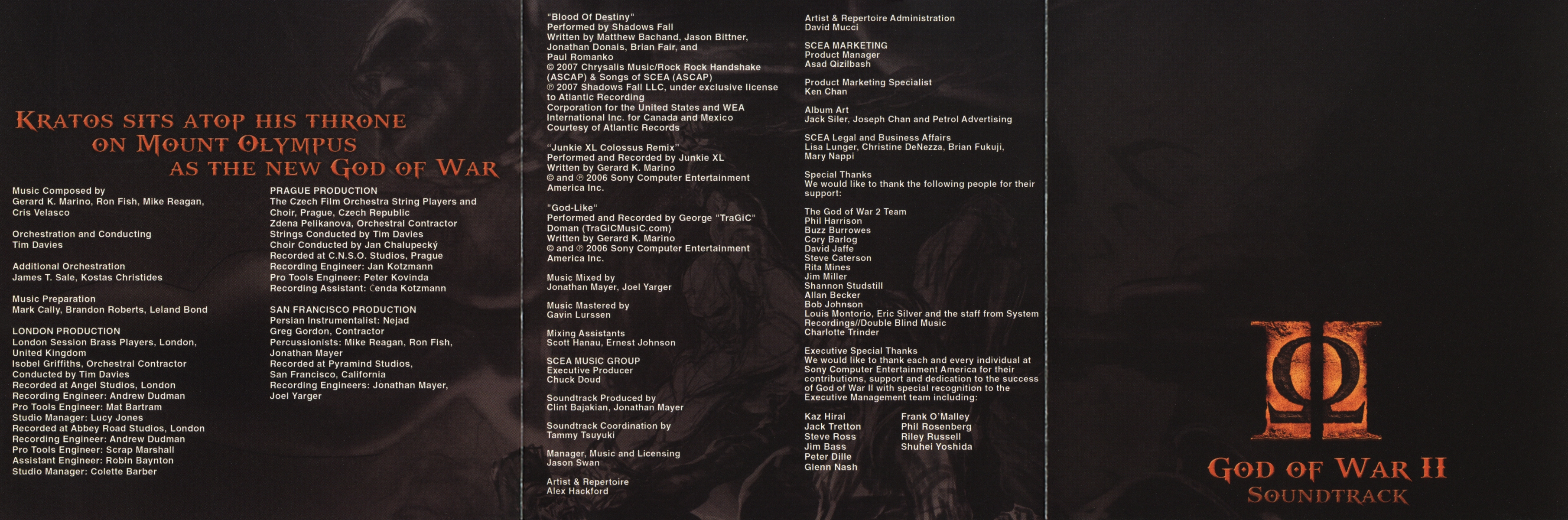 GOD OF WAR II SOUNDTRACK[輸入盤] God of War II (Original Video Game Soundtrack) - Album by